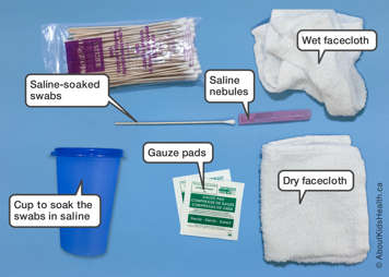 Tracheostomy cleaning supplies