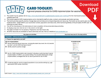 clickable image to download the CARD toolkit