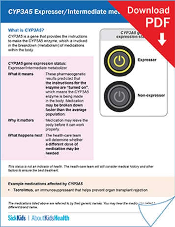 clickable thumbnail image to download handout on CYP3A5 expresser/intermediate metabolizer