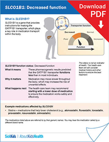 clickable thumbnail image to download handout on SLCO1B1 decreased function