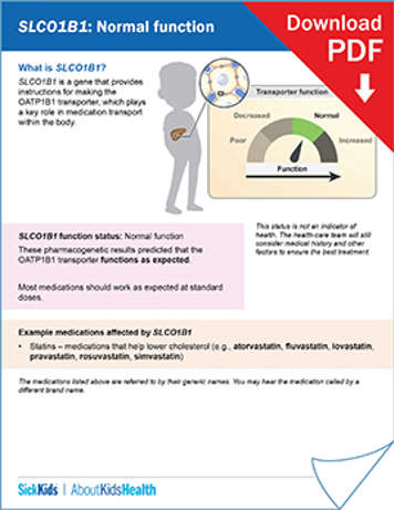 clickable thumbnail image to download handout on SLCO1B1 normal function