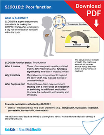 clickable thumbnail image to download handout on SLCO1B1 poor function