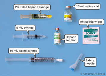 heparin locking supplies