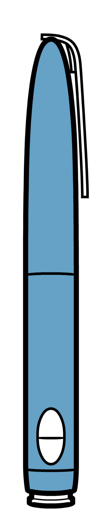 insulin preloaded disposable pen illustration