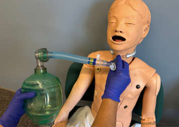 Child breath stacking with an LVR bag