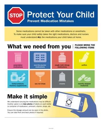 poster protect your child prevent medication mistakes